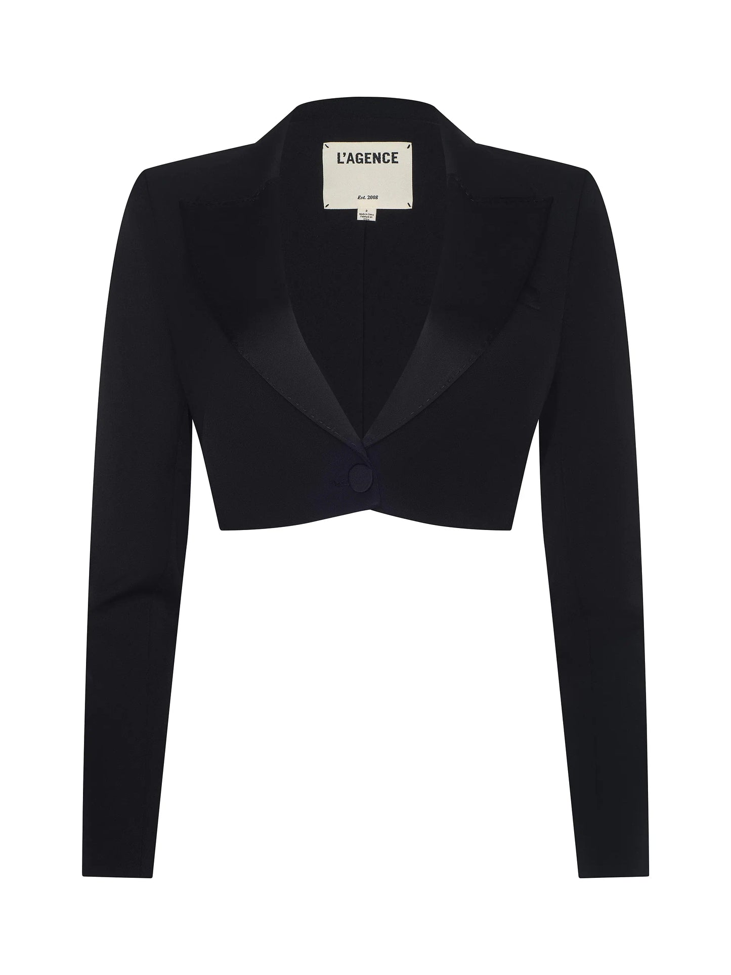 L'Agence | Veston court "Daxton"-Noir