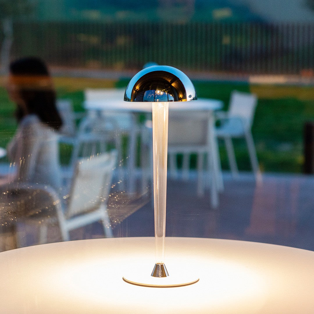 BLACKOUT | Lampe sans fil rechargeable "PIN-UP" - Chrome