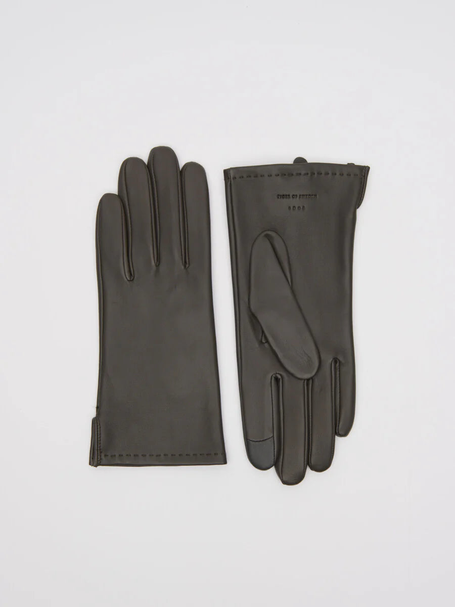 Tiger of Sweden | Gants en cuir ''Lianni'' - Marron foncé