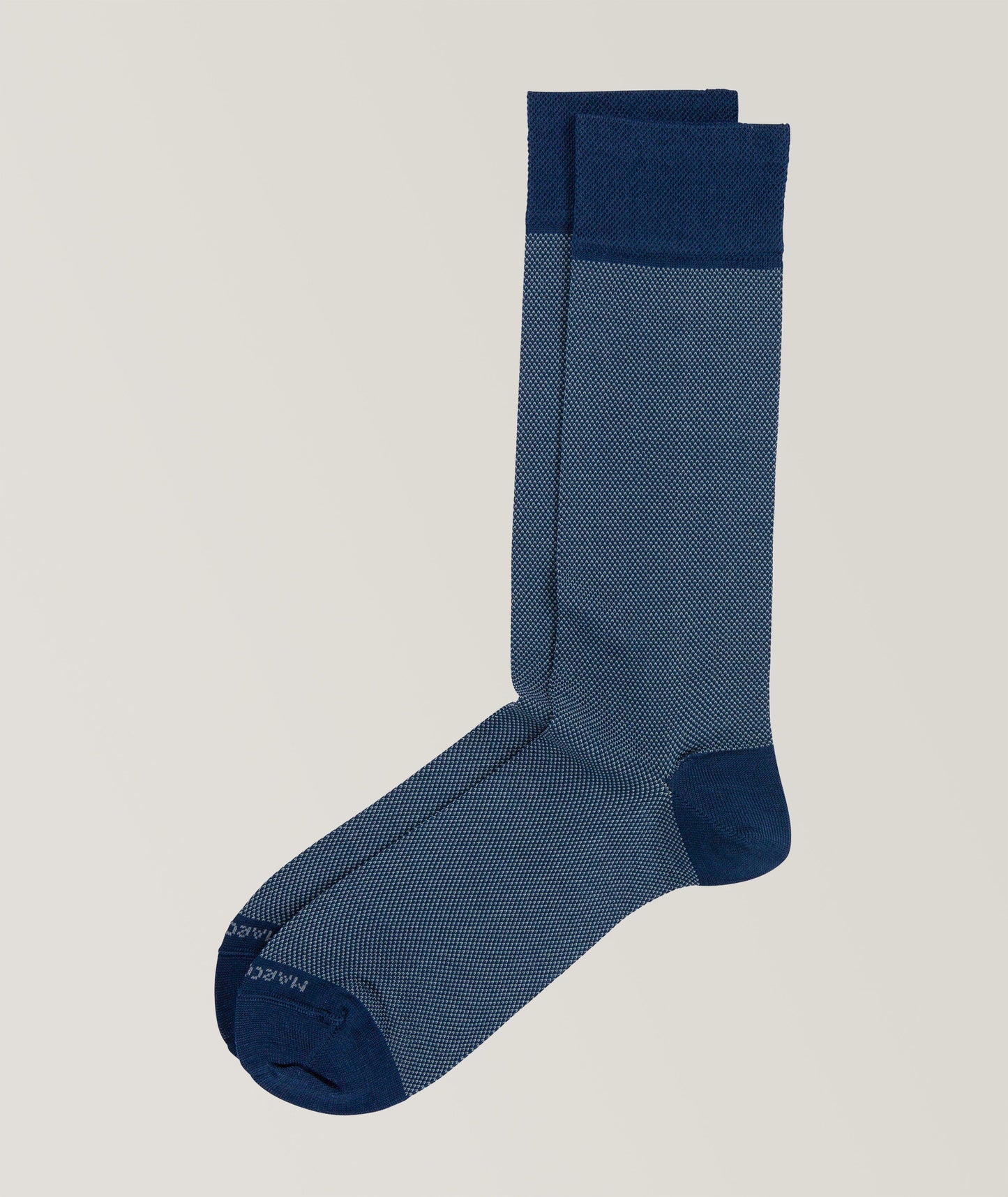 Marcoliani - Chaussettes en coton pima à motif caviar - Bleu Moyen