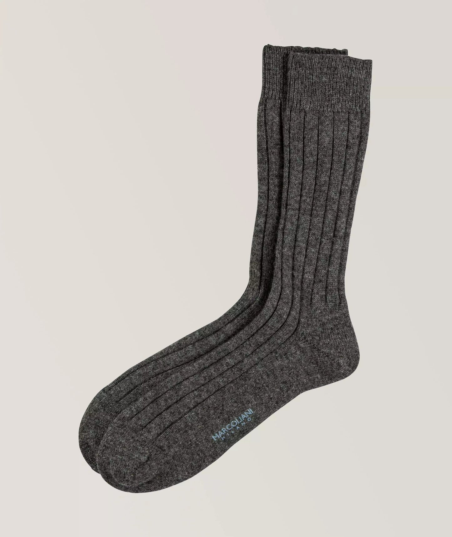 Marcoliani - Chaussettes en cachemire - Charbon