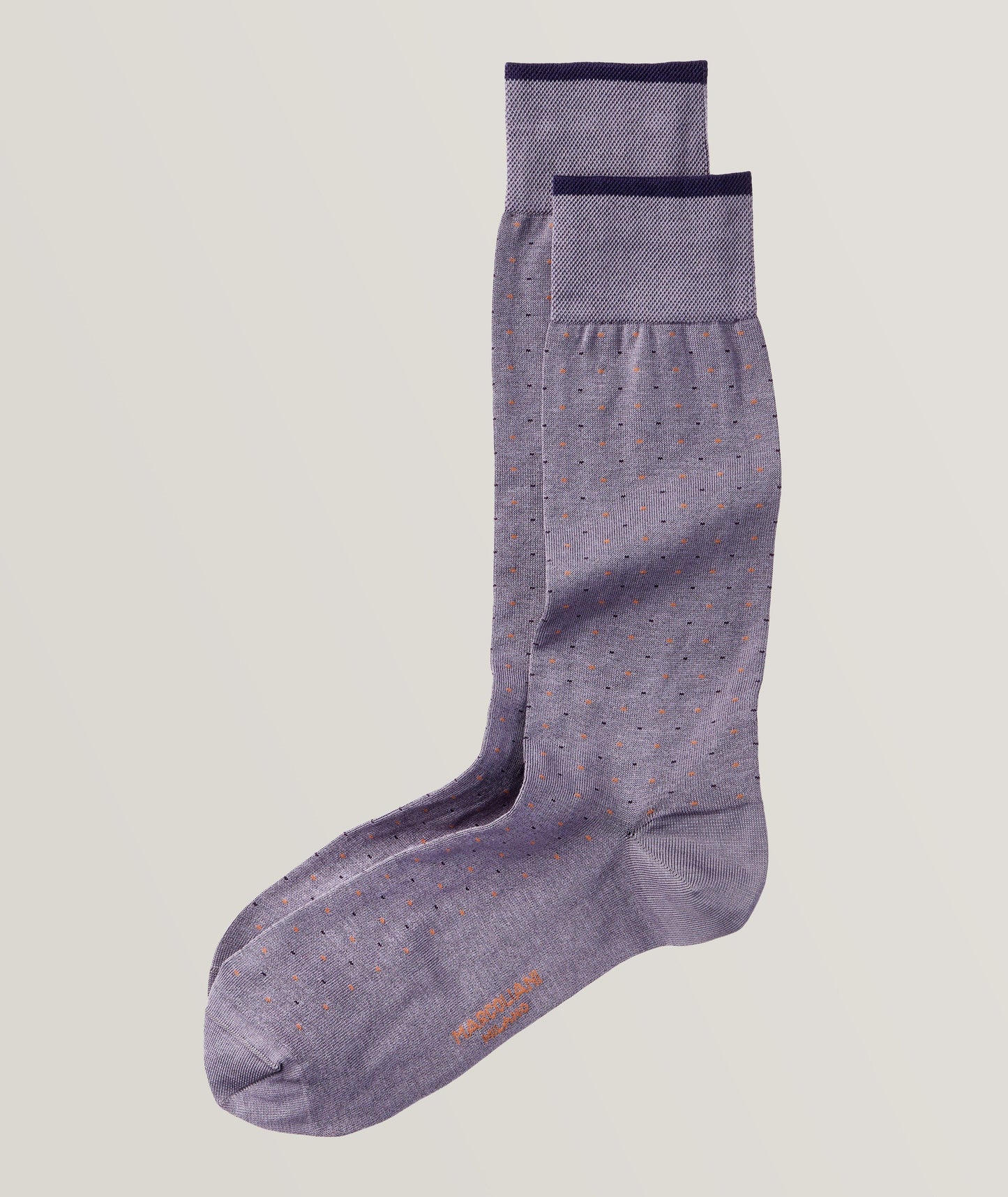 Marcoliani - Chaussettes en coton pima à motif pointillé - Violet