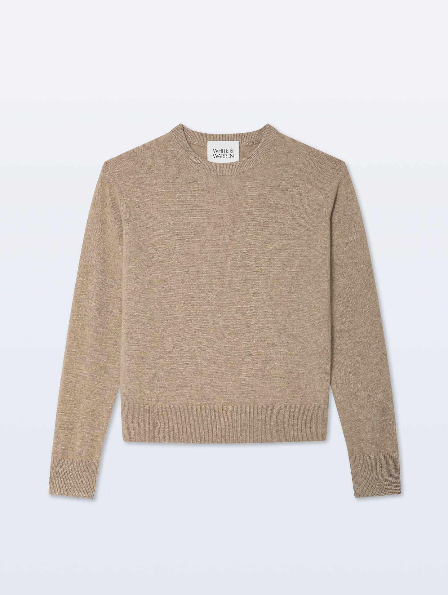 White + Warren | Pull à col rond en cachemire - Taupe
