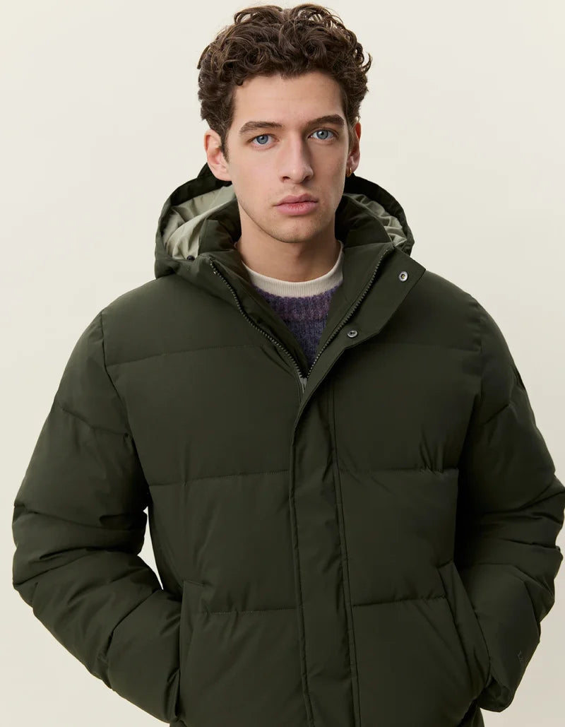 Les deux | Manteau "Puffer" - Vert résine