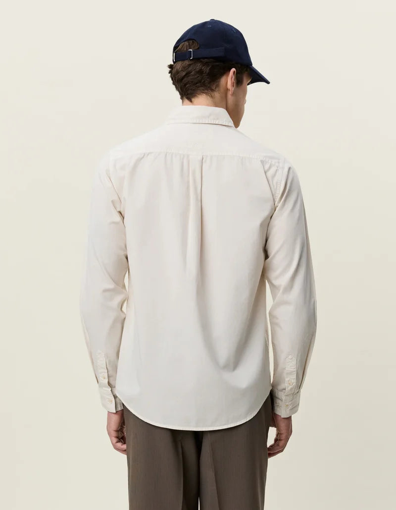 Les deux | Chemise en coton "Teinte en pièce" - Ivoire