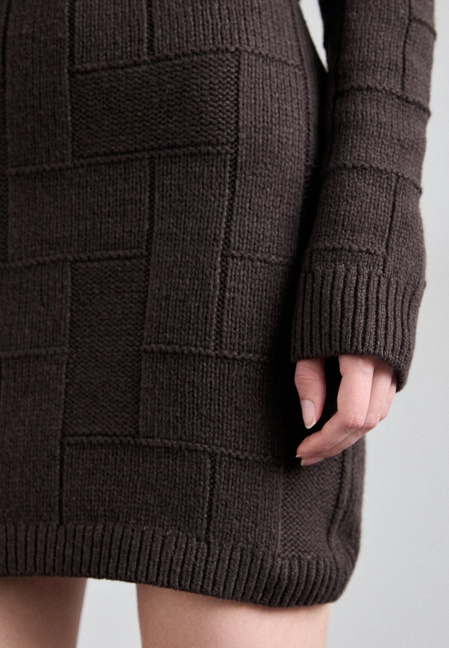 Tiger of Sweden | La jupe en coton et laine ''Cherry'' - Marron chaud