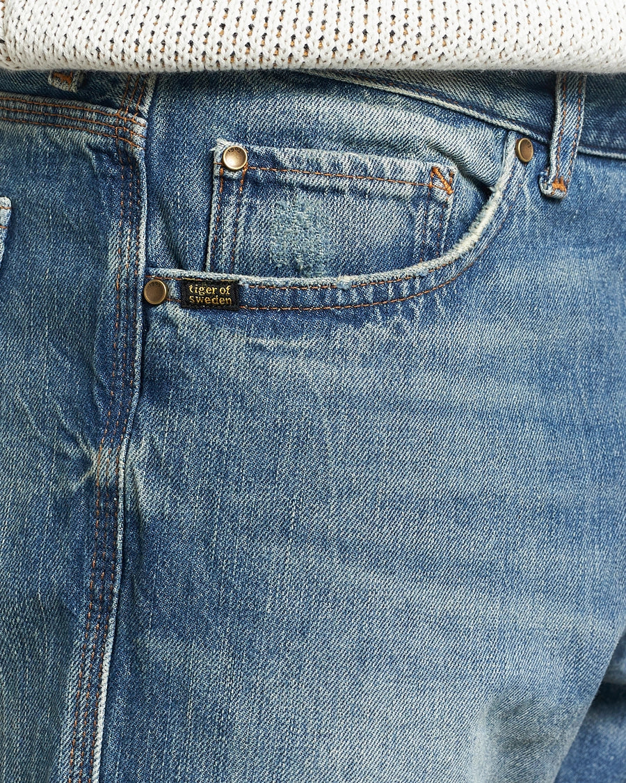 Tiger of Sweden | Le jean ''Marty'' à coupe droite - Bleu moyen