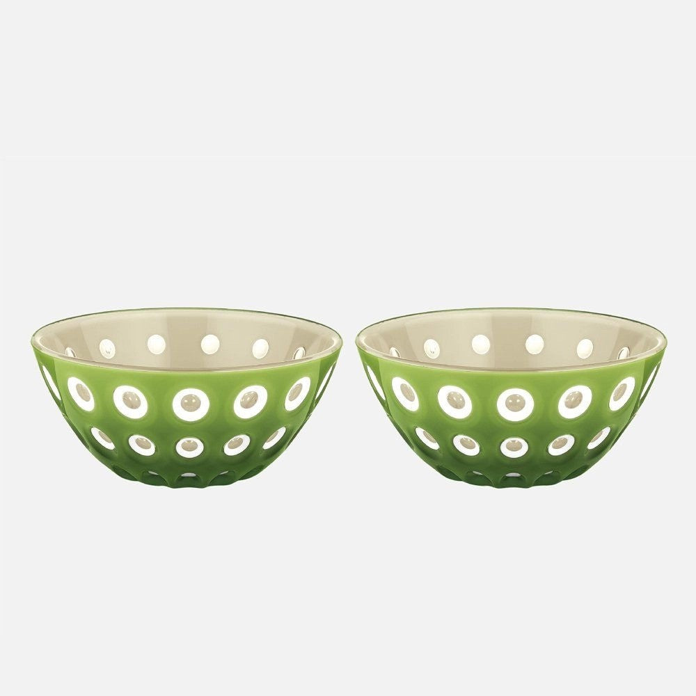 GUZZINI | BOL "LE MURRINE"  Ensemble de 2 bols 12cm - Vert et blanc