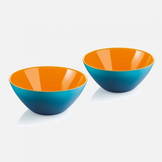 GUZZINI | Ensemble de 2 bols - MY FUSION - Bleu / Orange