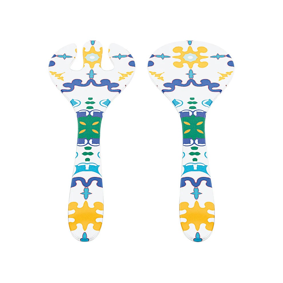 GUZZINI | COUVERTS À SALADE - "FLOWER AND LEMON"