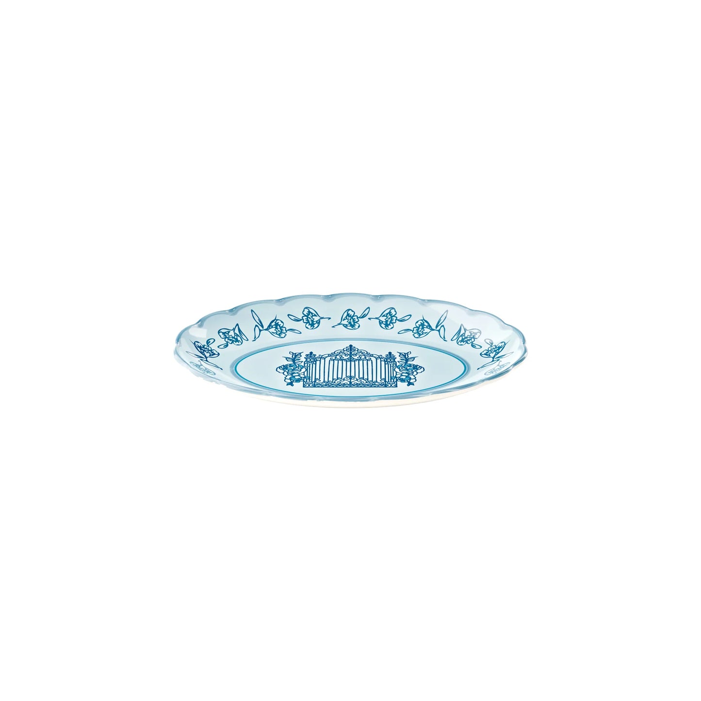 PETIT PLAT DE SERVICE OVALE "JOSEPHINE" - Bleu ciel