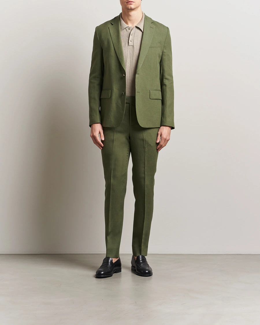 J.Lindeberg | Le costume ''ELTON'' en lin - Vert