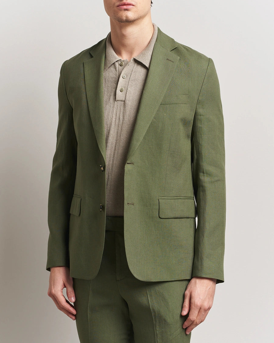 J.Lindeberg | Le costume ''ELTON'' en lin - Vert