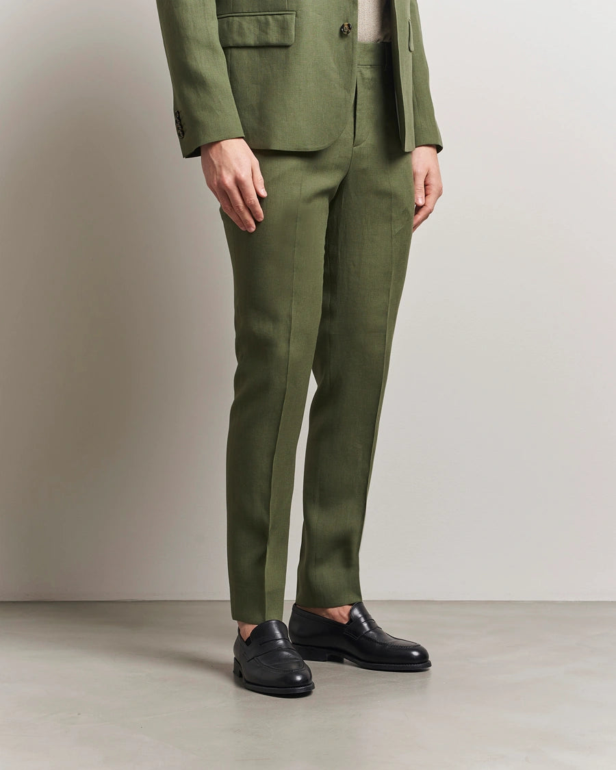 J.Lindeberg | Le costume ''ELTON'' en lin - Vert