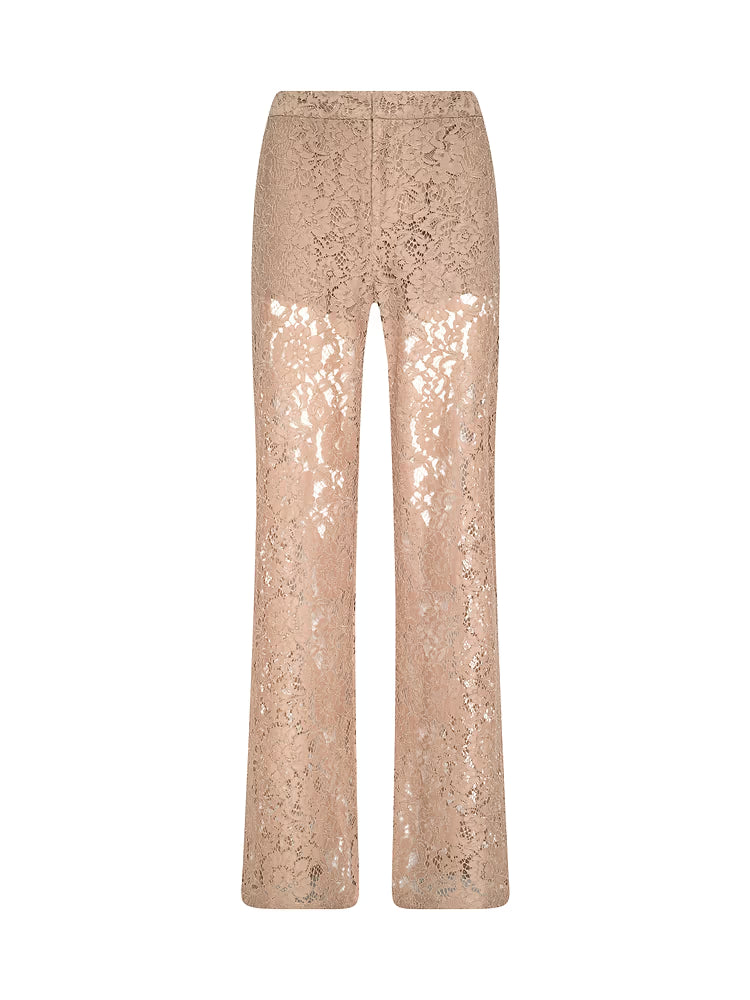 L'AGENCE| Pantalon à jambes droits 'Livy' | Cappuccino