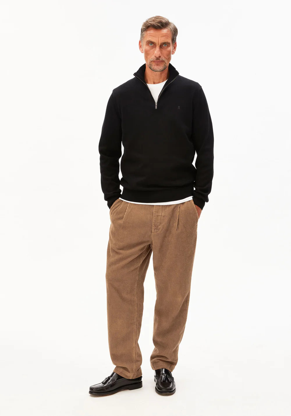 ARMEDANGELS | Pull camioneur "FAABES" - Noir