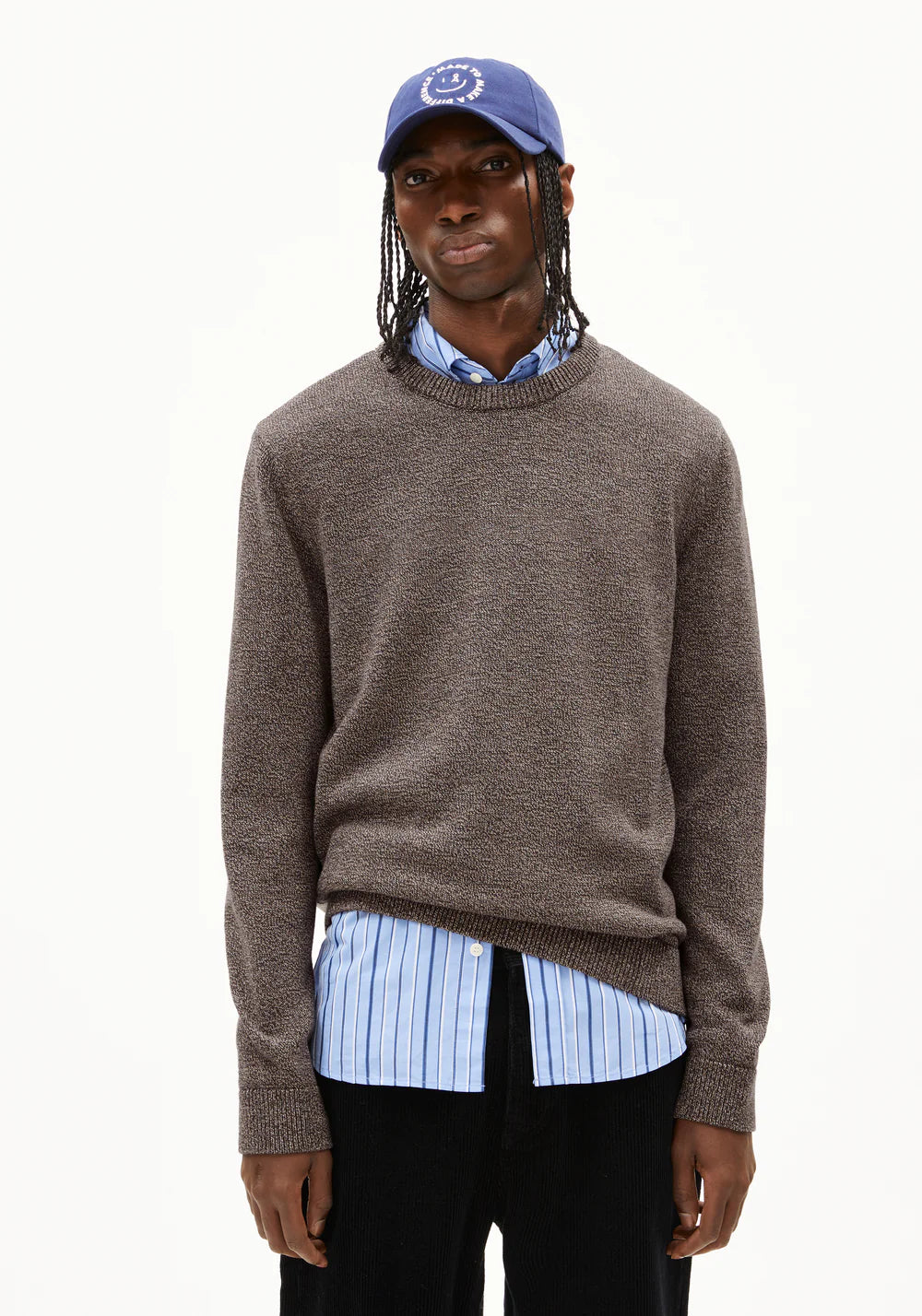 Armedangels | Le pull en coton biologique ''ALVAARIO'' - Marron