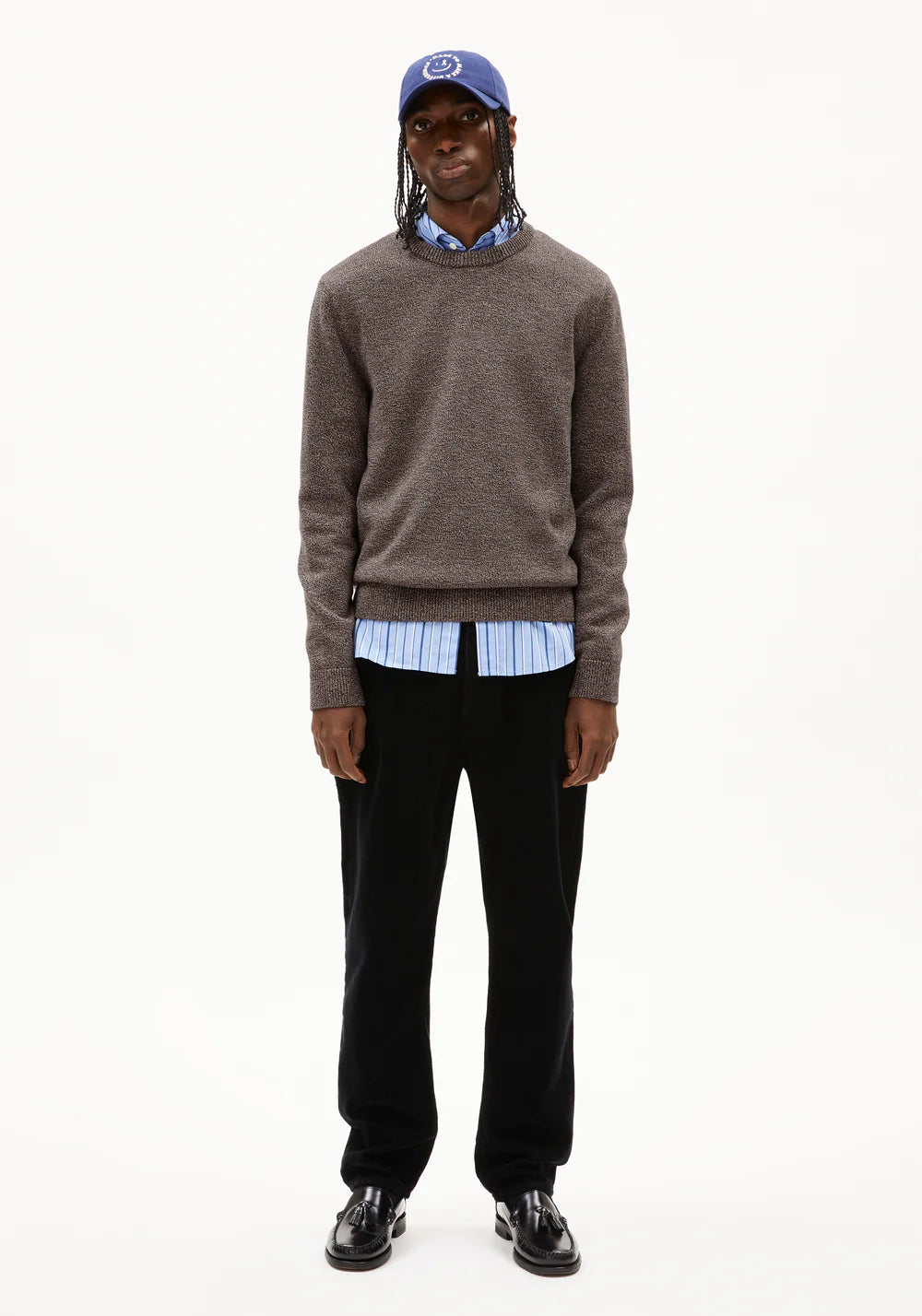 Armedangels | Le pull en coton biologique ''ALVAARIO'' - Marron