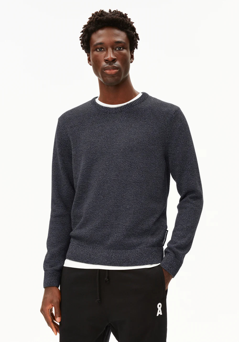 Armedangels | Le pull en coton biologique ''ALVAARIO'' - Bleu