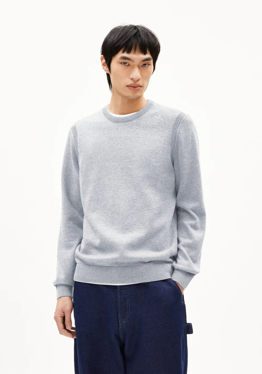 Armedangels | Pull ''MIKITAA'' en mélange de laine biologique  - Gris