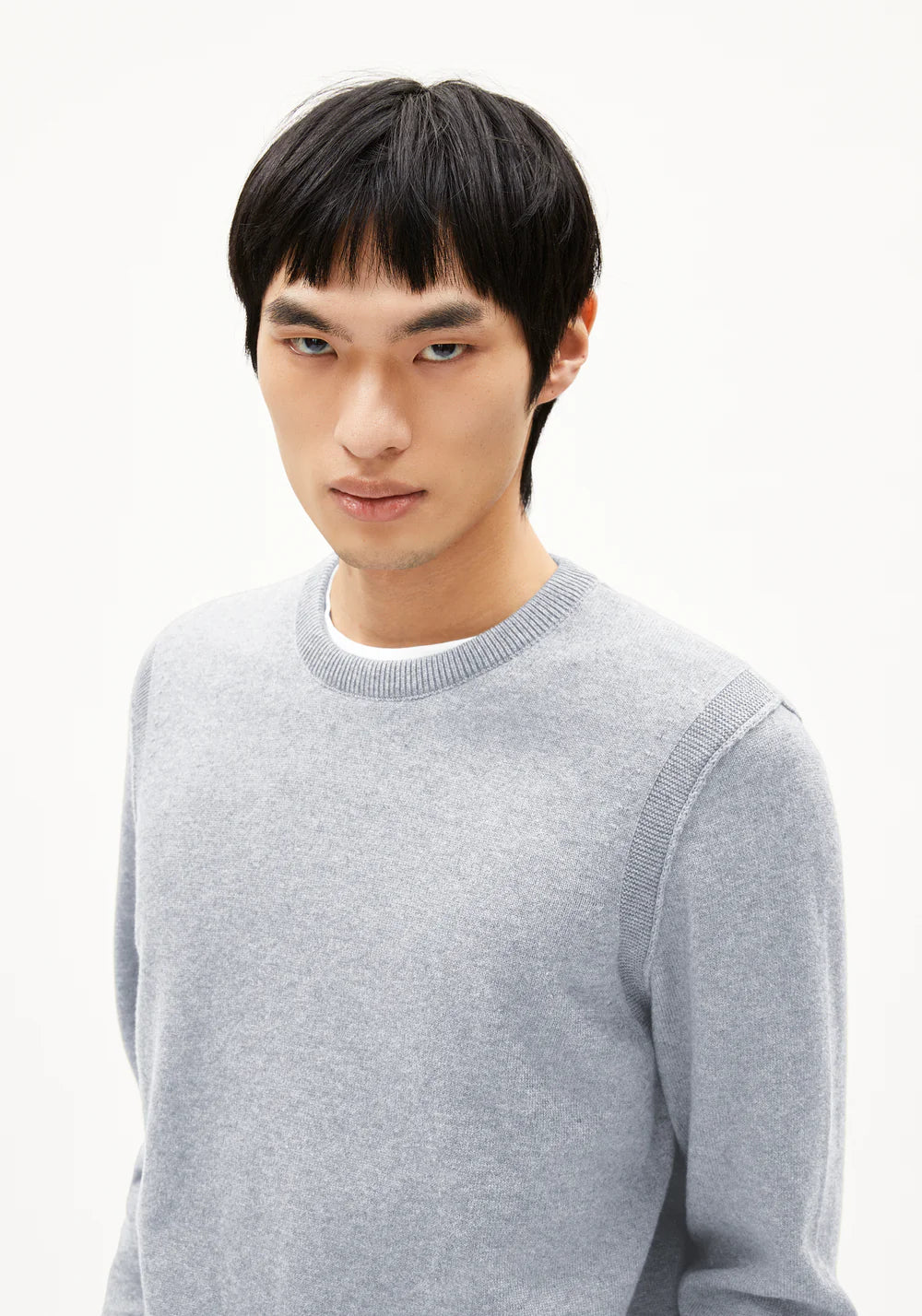 Armedangels | Pull ''MIKITAA'' en mélange de laine biologique  - Gris