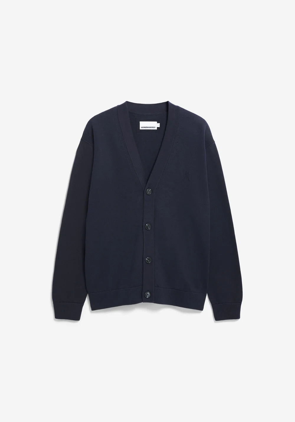 Armedangels | Cardigan ''AANATOL'' en mélange de laine biologique  - Marine