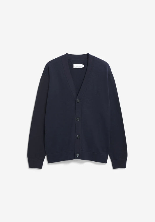 Armedangels | Cardigan ''AANATOL'' en mélange de laine biologique  - Marine
