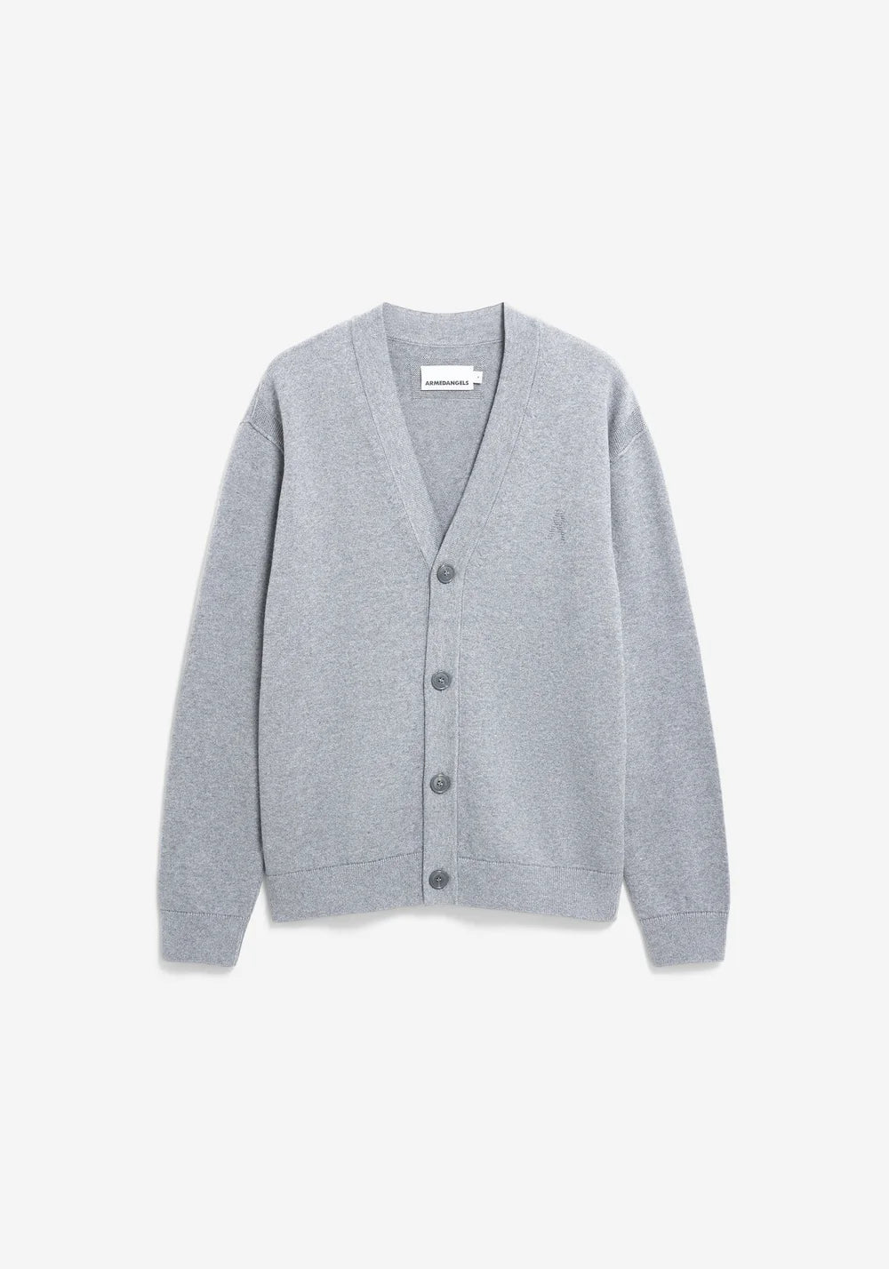 Armedangels | Cardigan ''AANATOL'' en mélange de laine biologique  - Gris