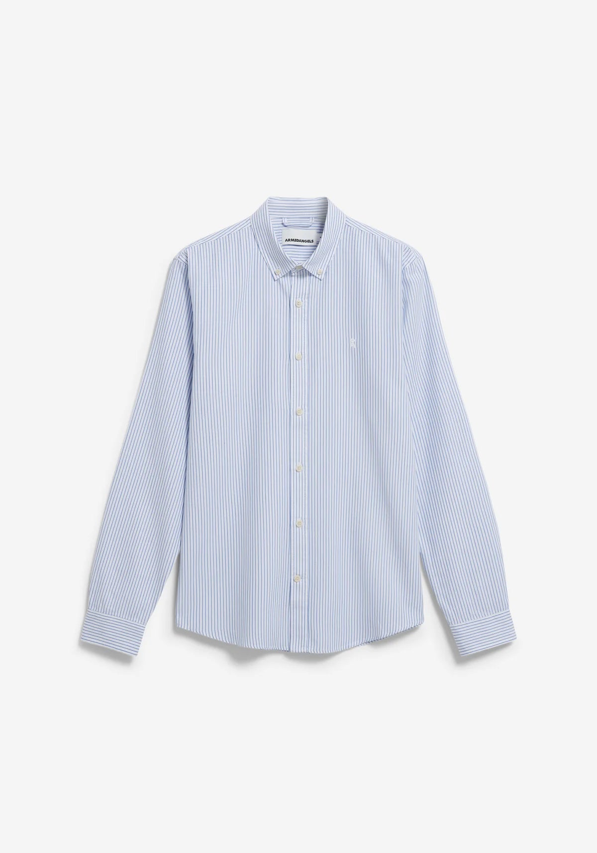 Armedangels | La chemise à rayures QUAASA - blanc/bleu