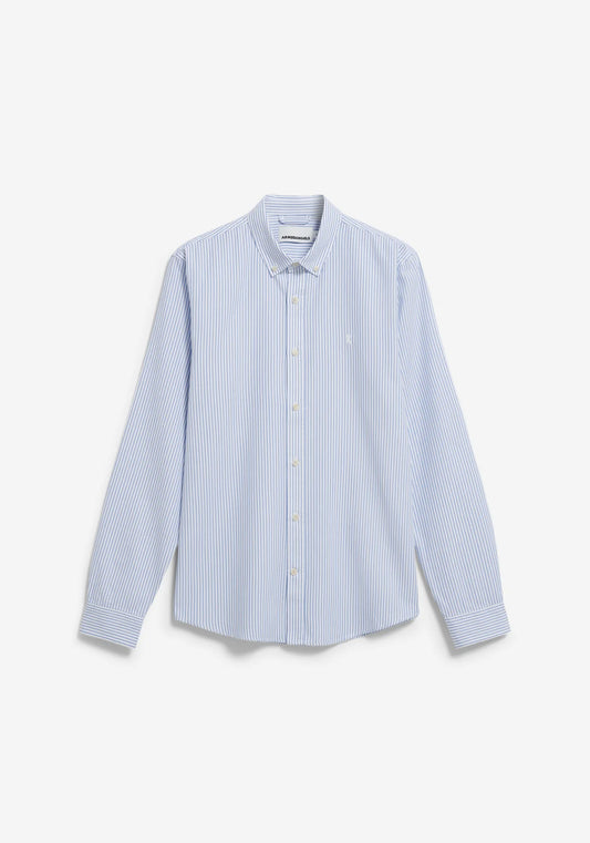 Armedangels | La chemise à rayures QUAASA - blanc/bleu