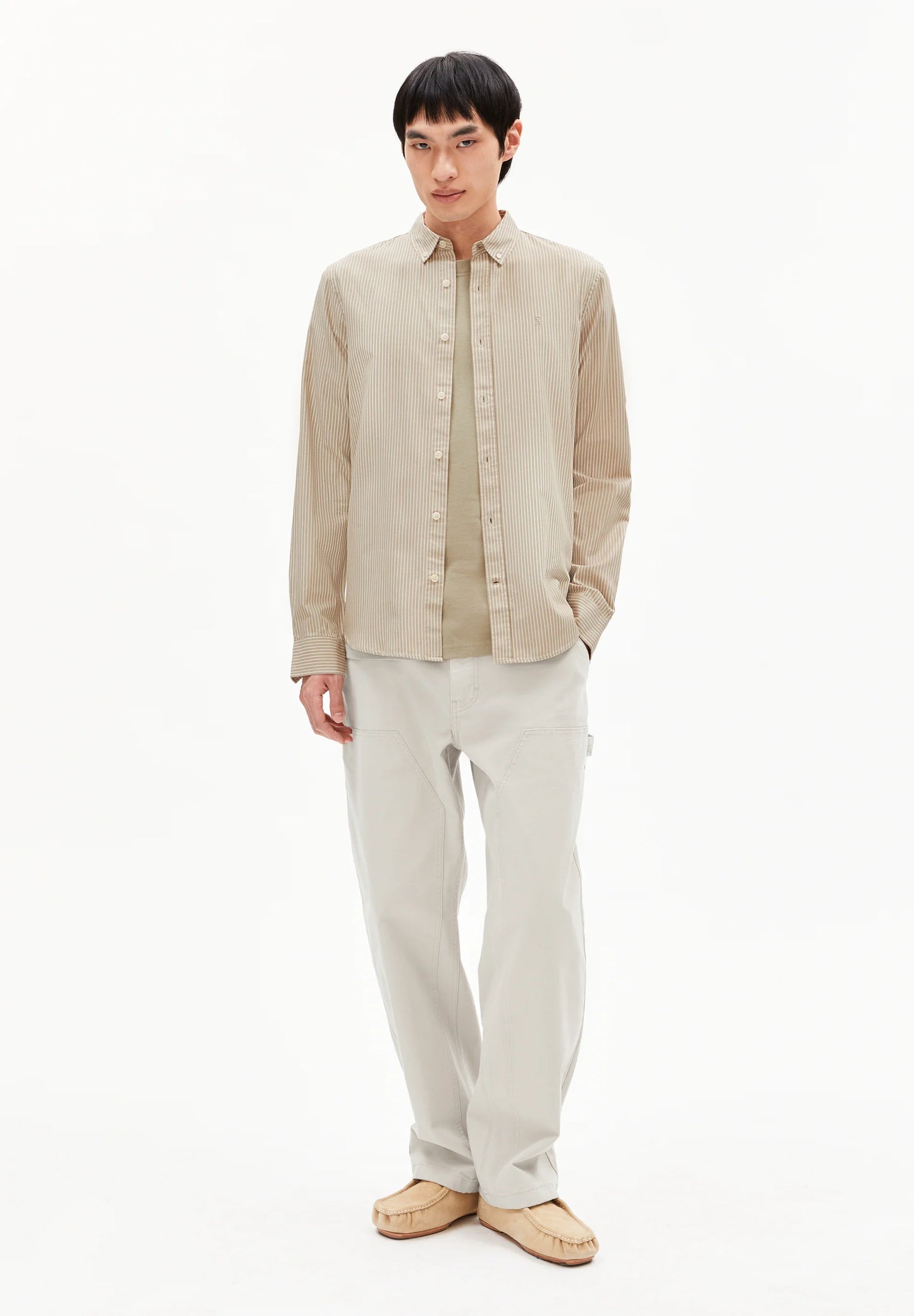 Armedangels | La chemise à rayures QUAASA - beige