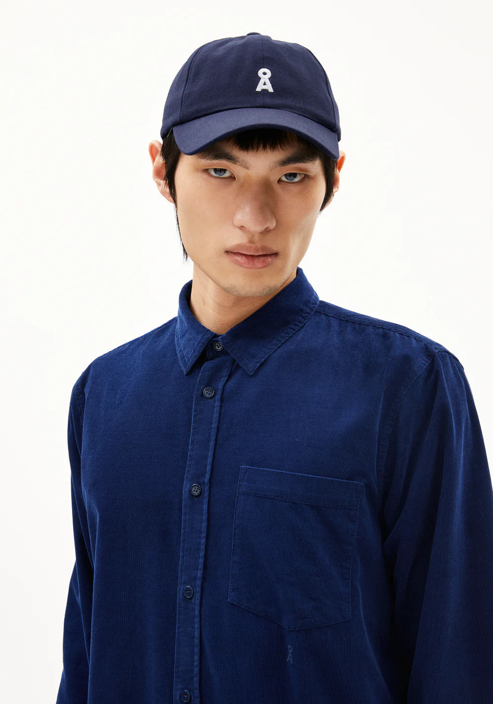 Armedangels | La chemise en velours côtelé "SAAMY" - Bleu marine