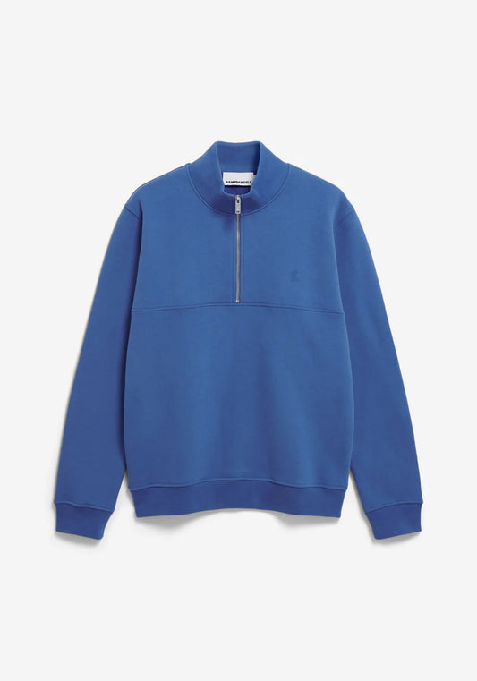 Armedangels |  Le sweat-shirt à demi-zip « WAARLO FLEECE »  - Bleu