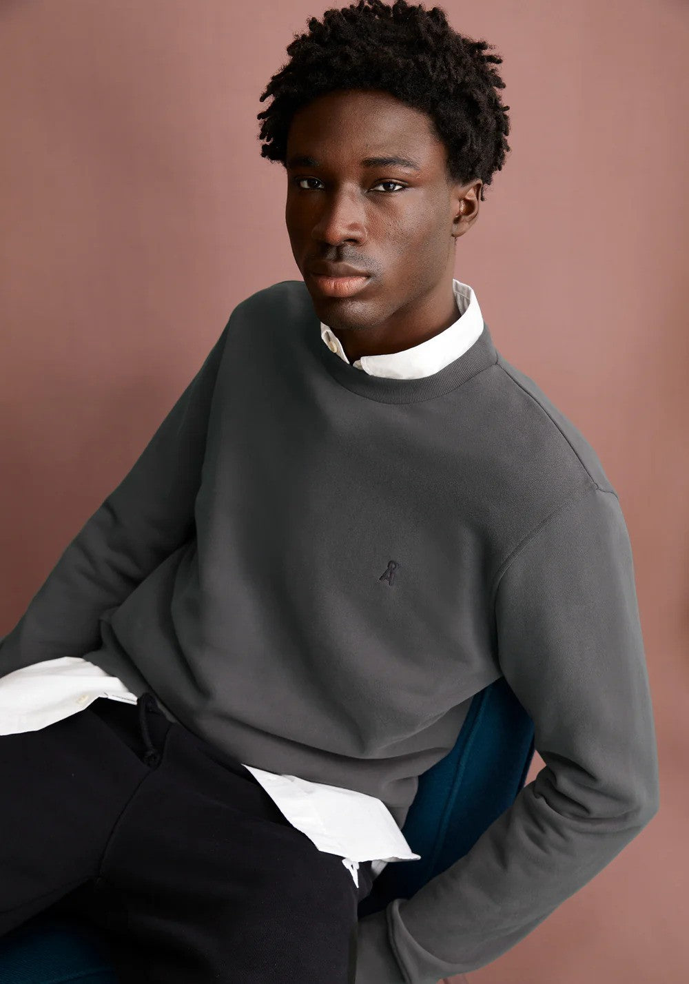 Armedangels | sweat-shirt en molleton ''BAARO'' en coton biologique - Gris