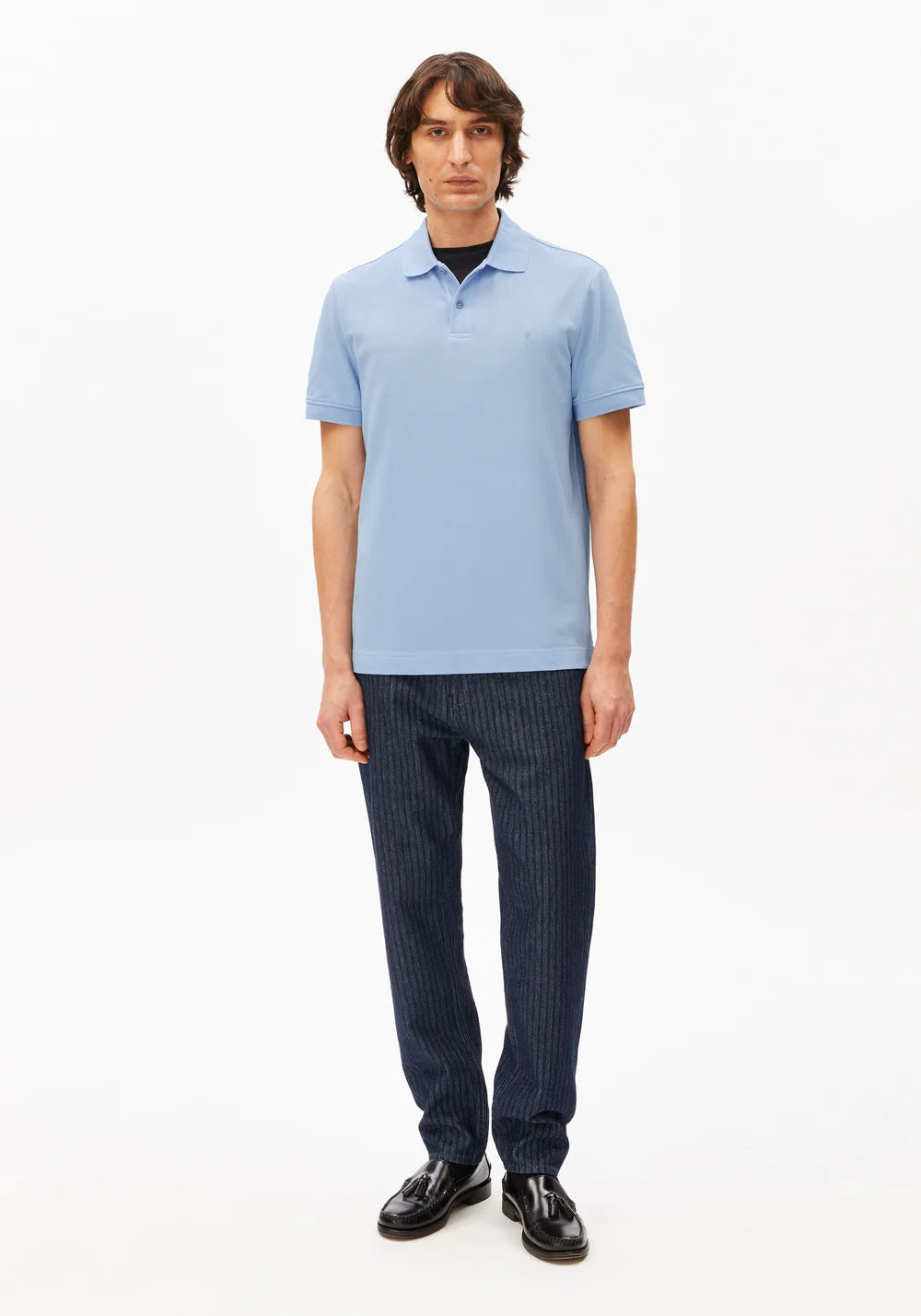 ARMEDANGELS | Polo "MAARIO" - Bleu claire