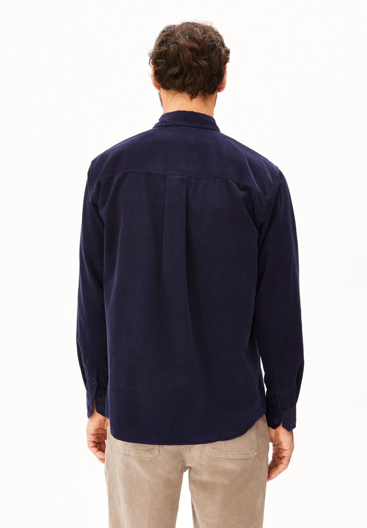 ARMEDANGELS | Chemise en velours côtelé de coton bio - Marine