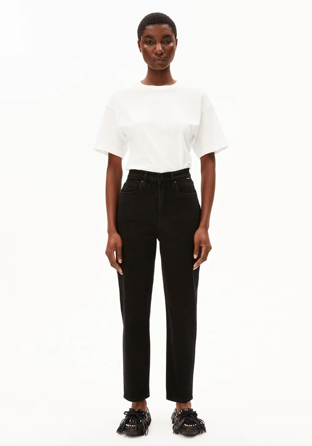 Armedangels | Denim 'Mairaa Mom Jean' | Noir