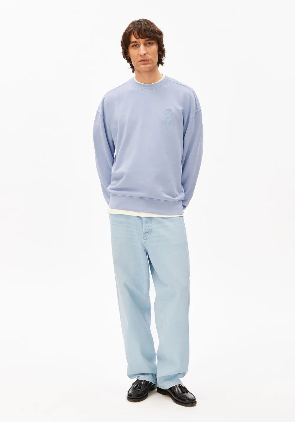 ARMEDANGELS | Sweat-shirt "ICONIC Å GMT DYE" - Bleu Clair