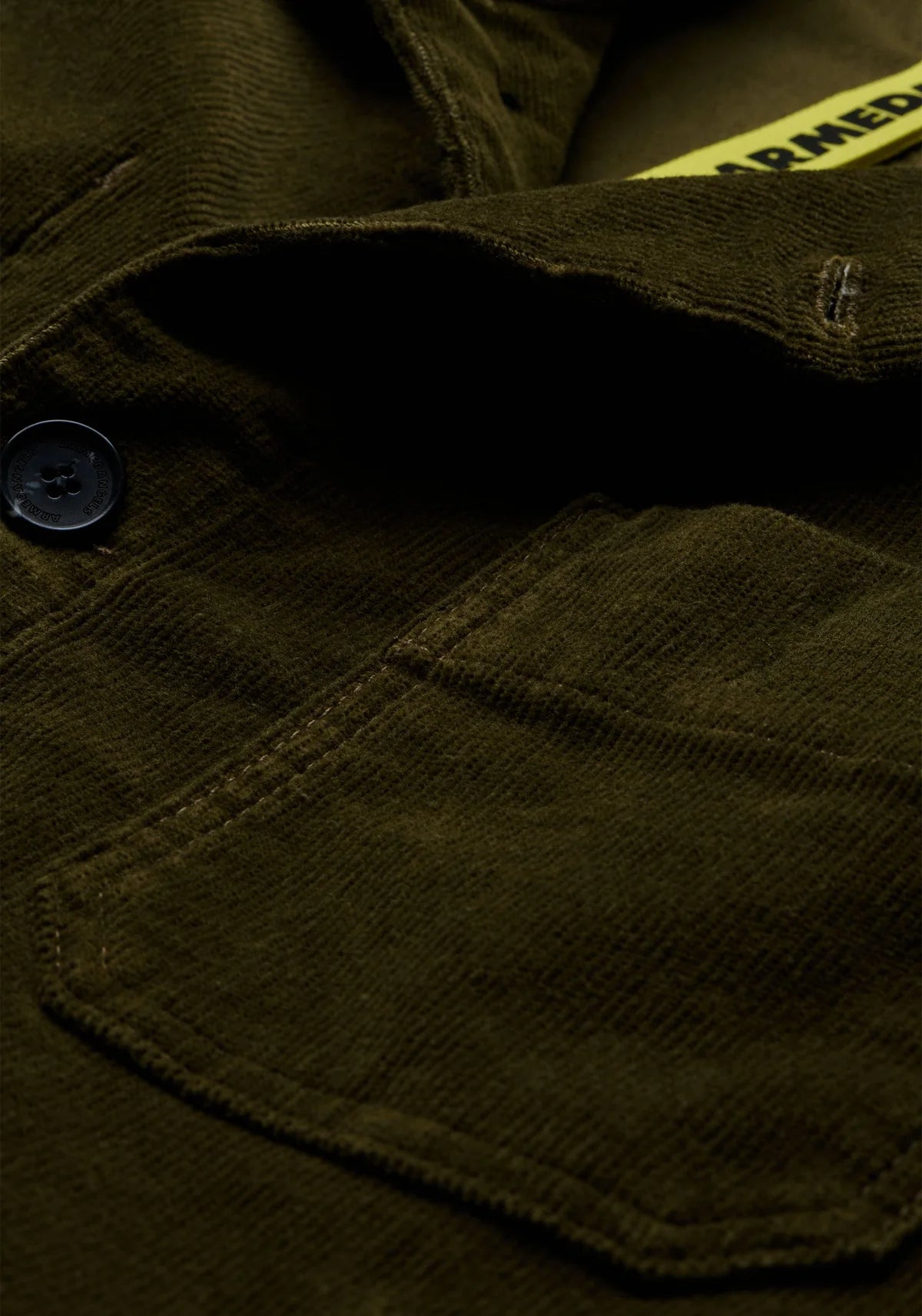 ARMEDANGELS | Le blazer en velours côtelé de coton bio - Olive