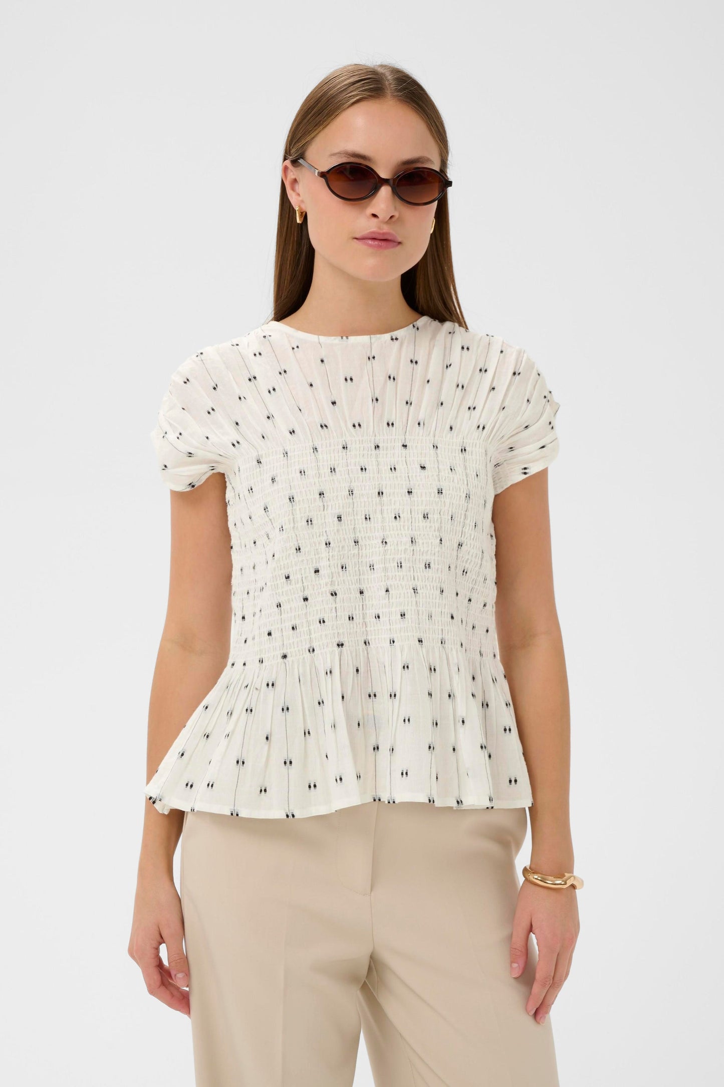 SOAKED IN LUXURY | Blouse 'Amelie'| Blanche