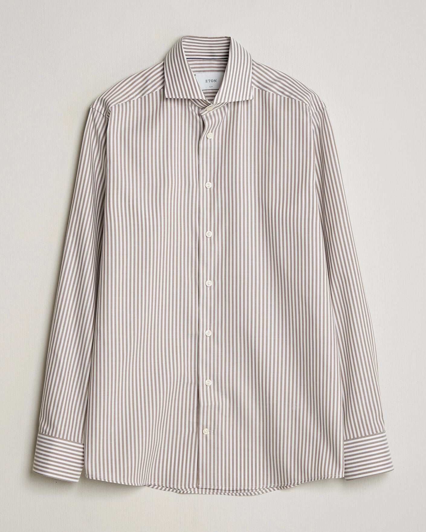 Eton | Chemise Oxford Signature à rayures Bengale - Beige