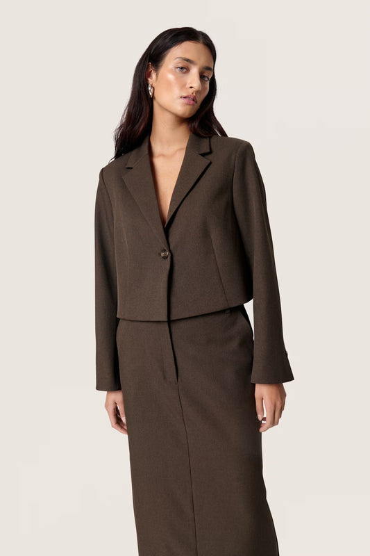 SOAKED IN LUXURY | Blazer Lilu Blazer court - Marron