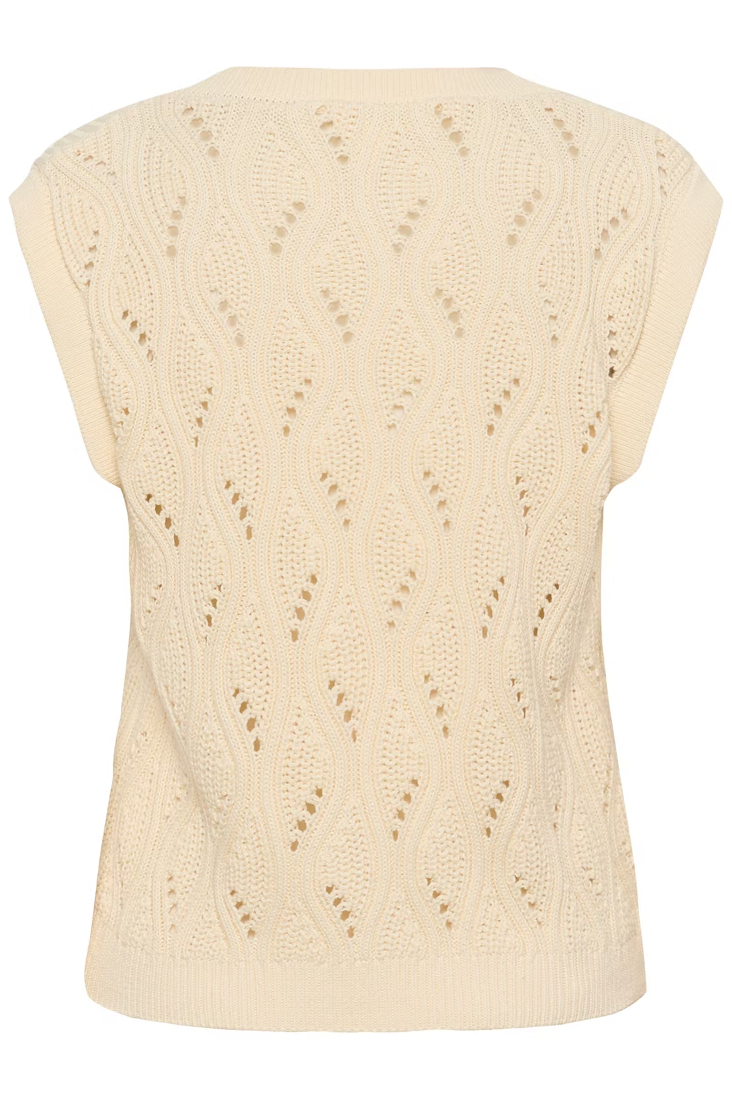 SOAKED IN LUXURY | Gilet 'Rava Nanna' | Blanc cassé