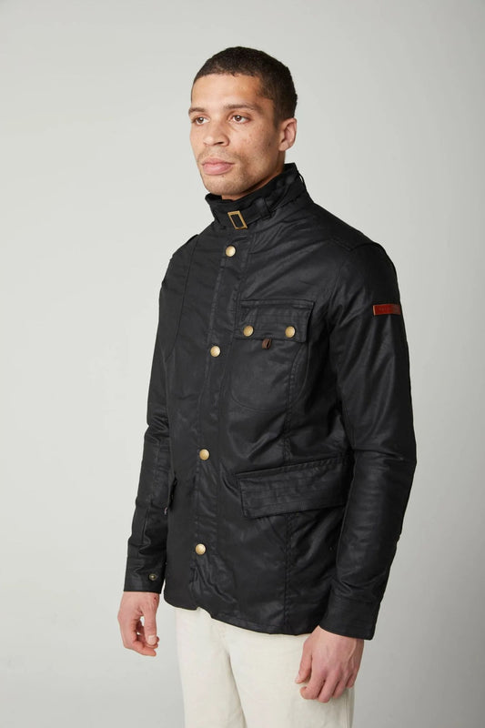 Peregrine | La veste cirée Bexley - Noir