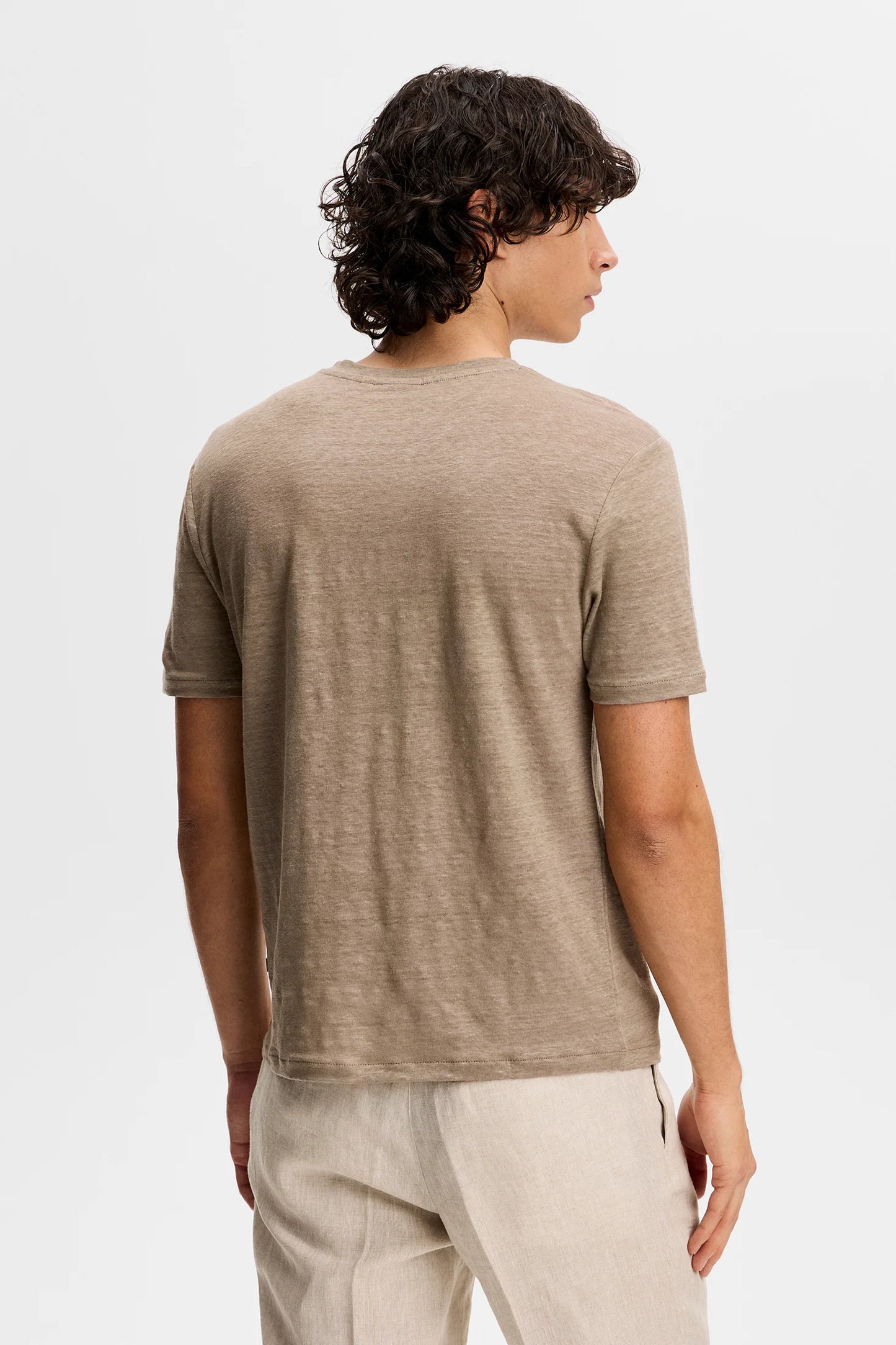 J.Lindeberg | T-shirt en lin ''Coma'' - Brun