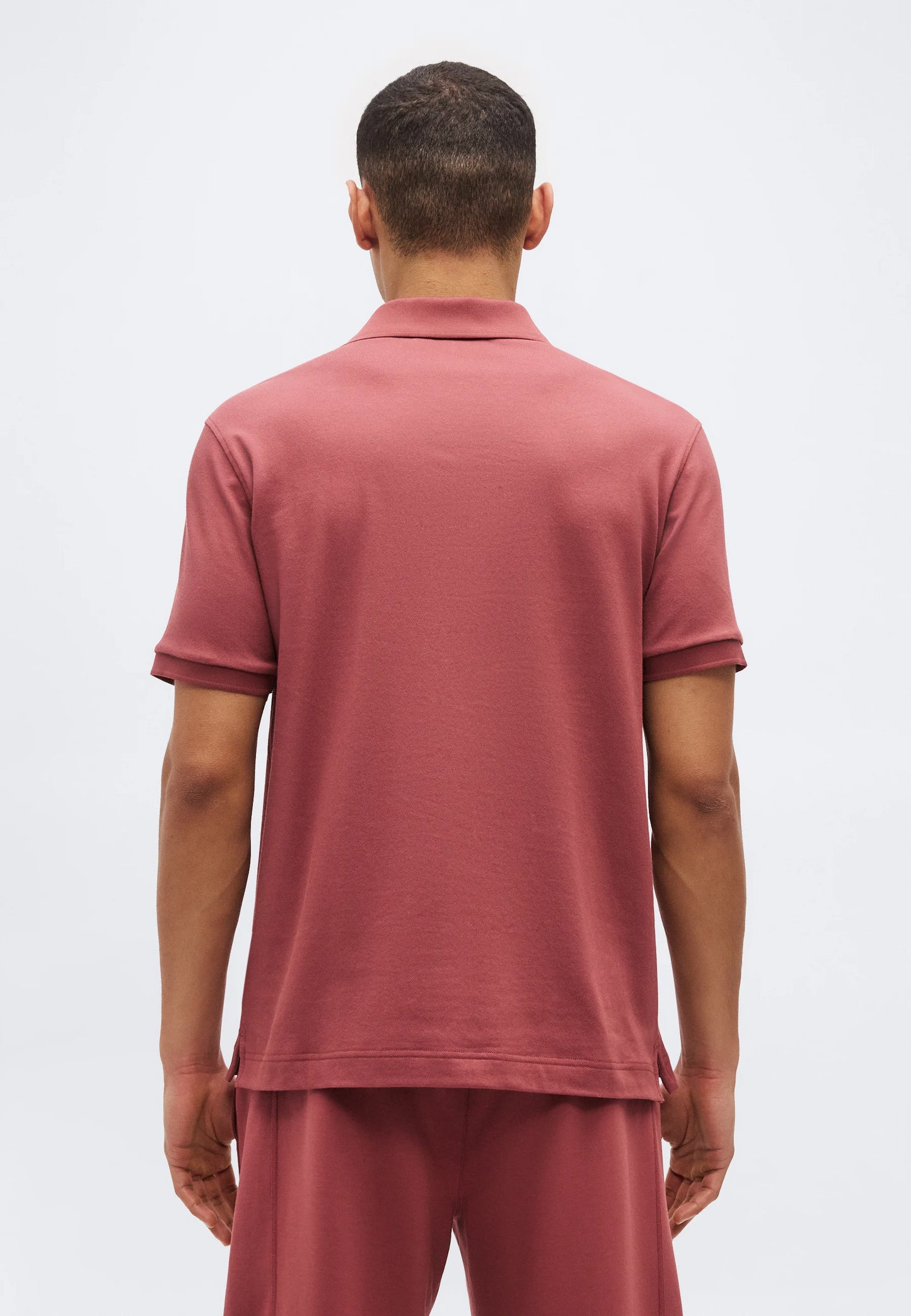J.Lindeberg | Le polo ''Verse'' en coton piqué interlock - Rose foncé