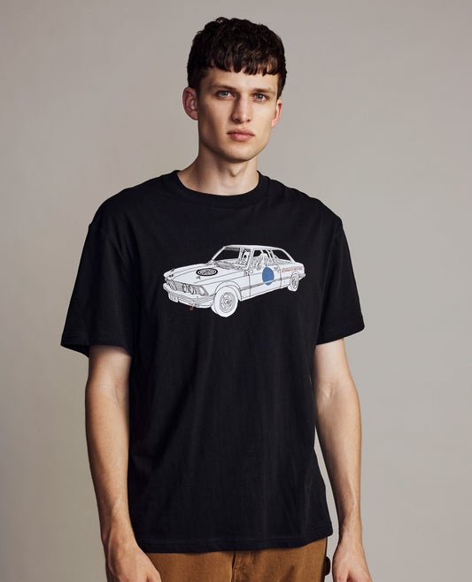 Deus Ex Machina | Le T-shirt 323 ''Rally eye'' - Noir