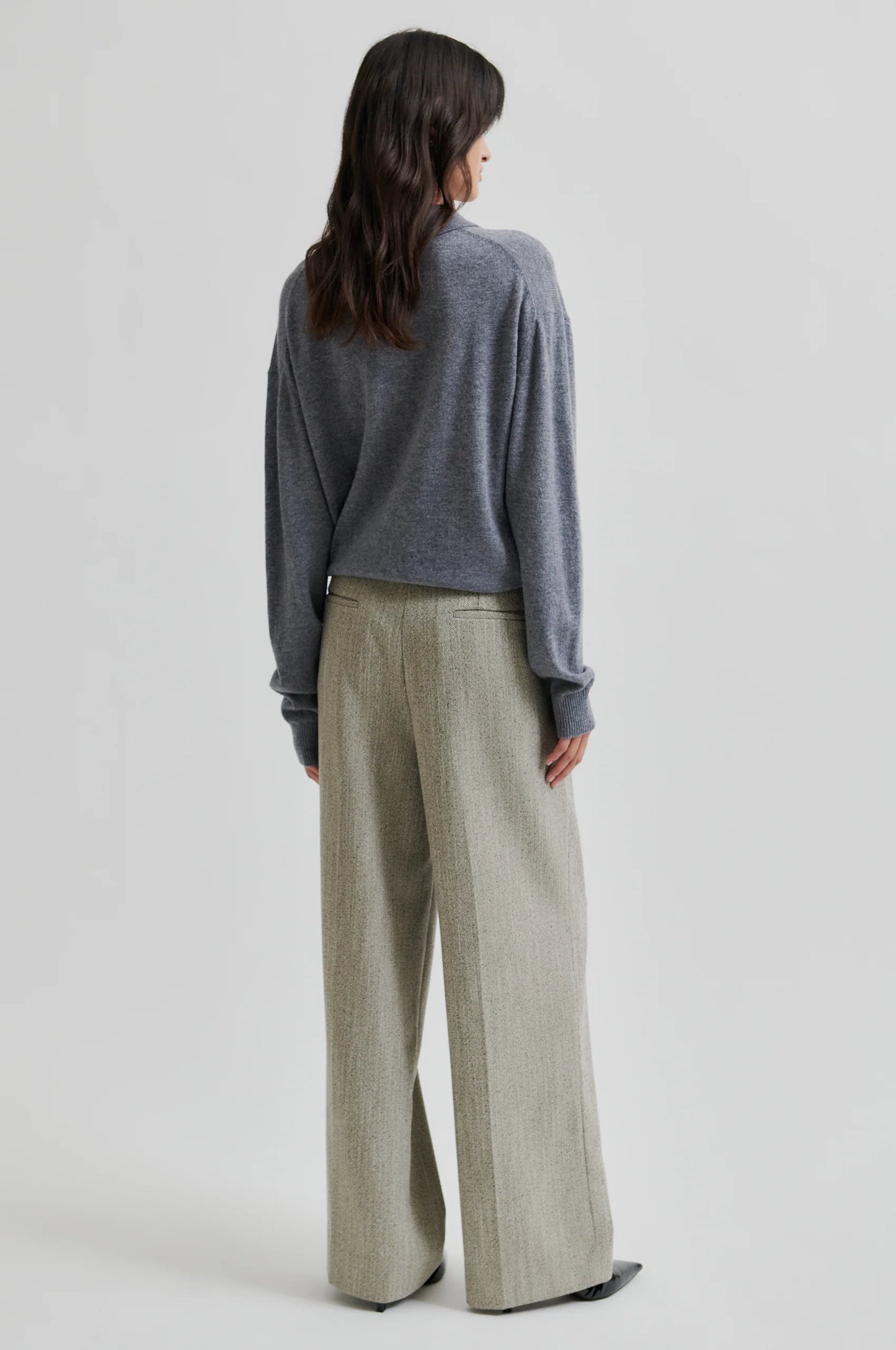 Second Female | Pull polo en laine et cachemire Vilena - gris