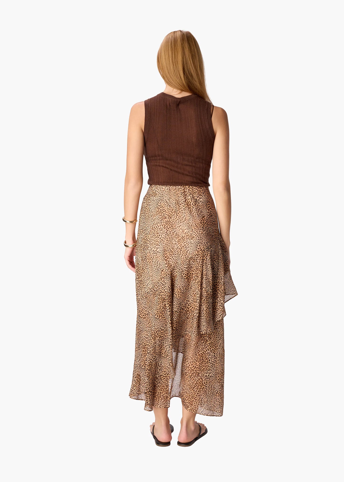CAMI NYC | Jupe en mousseline ''Yazmeena'' - Imprimé léopard