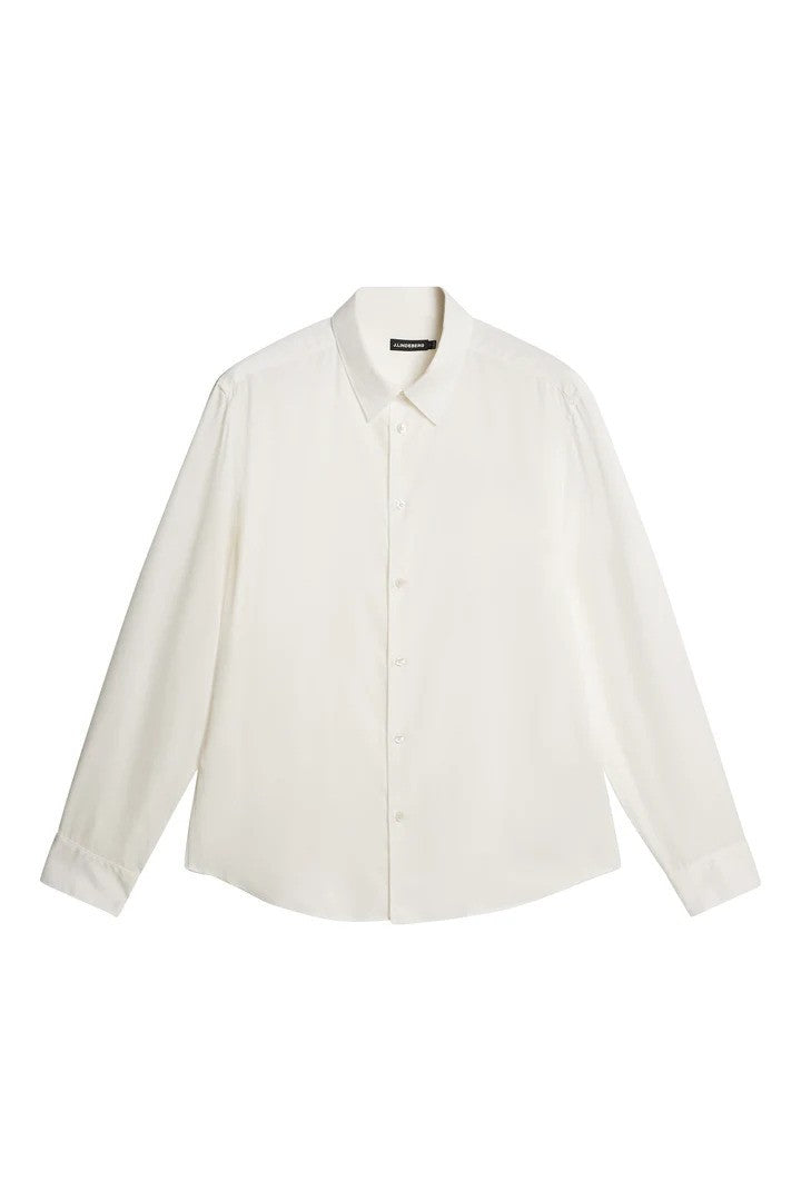 J.Lindeberg | Chemise slim à manches longues Comfort Tencel - blanc nuage